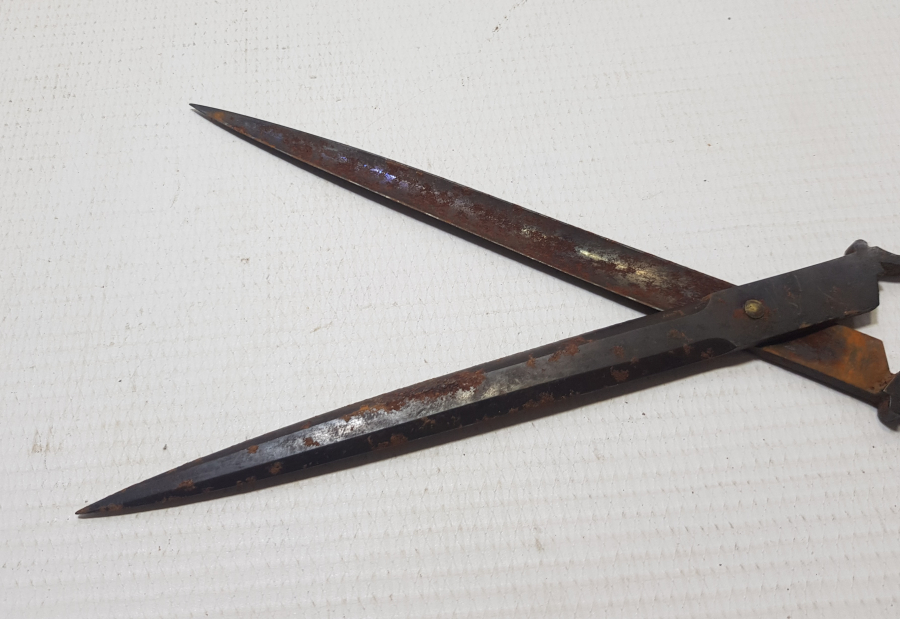 OSMANLI DÖNEMİ EL YAPIMI NADİR HATTAT MAKASI