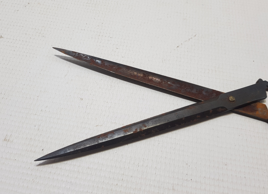 OSMANLI DÖNEMİ EL YAPIMI NADİR HATTAT MAKASI