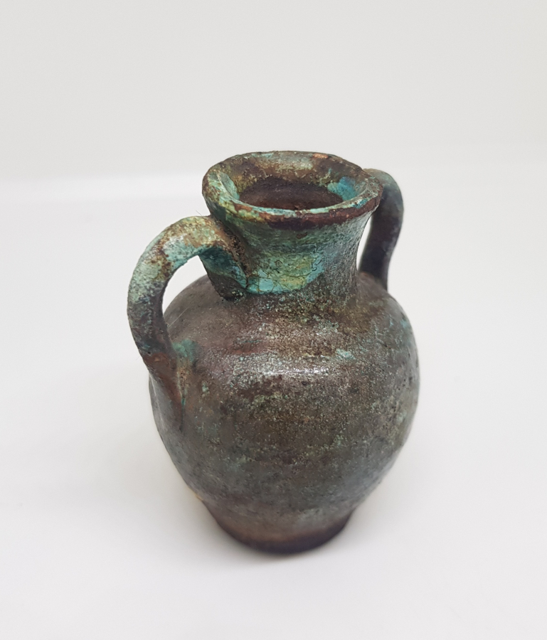 OSMANLI DÖNEMİ KÜP FORMUNDA YAPILMIŞ ÇOK NADİR İZNİK MÜREKKEP HOKKASI