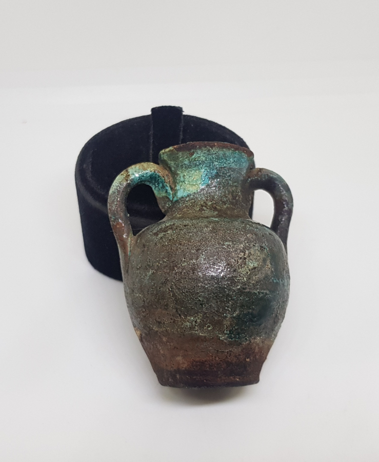 OSMANLI DÖNEMİ KÜP FORMUNDA YAPILMIŞ ÇOK NADİR İZNİK MÜREKKEP HOKKASI