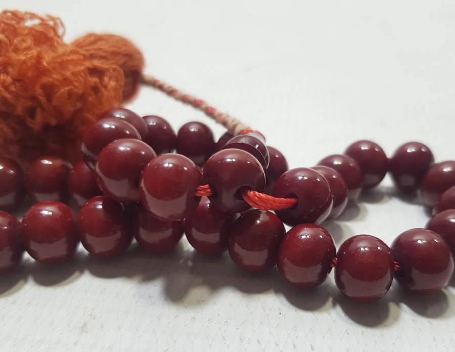 OSMANLI DÖNEMİ ORİJİNAL PÜSKÜLÜYLE BAĞA TESPİH