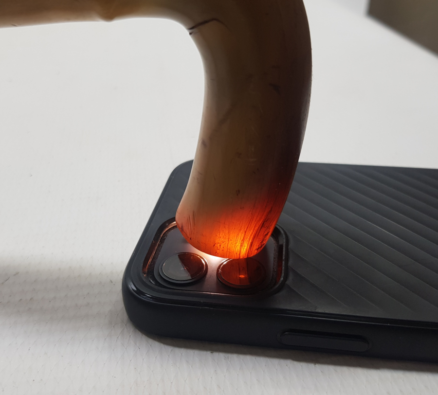 TUTMACI GERGEDAN BOYNUZUNDAN MAMUL OSMANLI DÖNEMİ SOLINGEN MARKA İÇİNDE GİZLİ ŞİŞİ BULUNAN SUBAY BASTONU