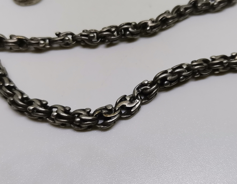 OSMANLI DÖNEMİ DAMGALI GÜMÜŞ ARNAVUT ZİNCİR CEP SAATİ KÖSTEĞİ