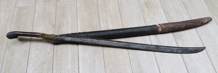 OSMANLI DÖNEMİ ORJİNAL KININDA ÇOK NADİR LEVENT KILICI - DENİZCİ KILICI