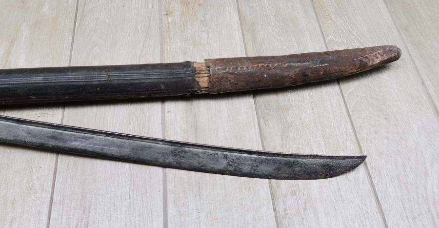 OSMANLI DÖNEMİ ORJİNAL KININDA ÇOK NADİR LEVENT KILICI - DENİZCİ KILICI