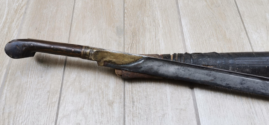 OSMANLI DÖNEMİ ORJİNAL KININDA ÇOK NADİR LEVENT KILICI - DENİZCİ KILICI