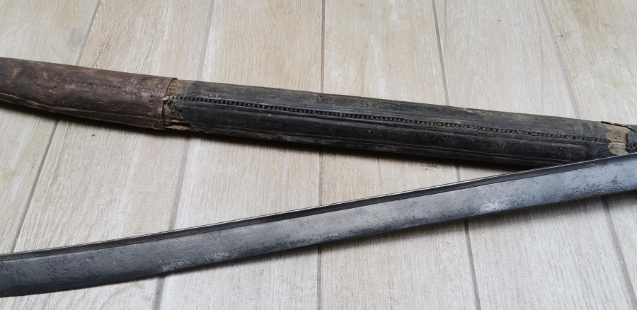 OSMANLI DÖNEMİ ORJİNAL KININDA ÇOK NADİR LEVENT KILICI - DENİZCİ KILICI