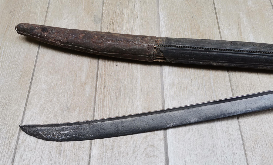 OSMANLI DÖNEMİ ORJİNAL KININDA ÇOK NADİR LEVENT KILICI - DENİZCİ KILICI