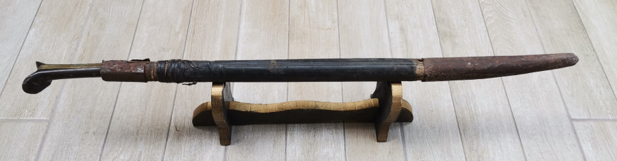 OSMANLI DÖNEMİ ORJİNAL KININDA ÇOK NADİR LEVENT KILICI - DENİZCİ KILICI