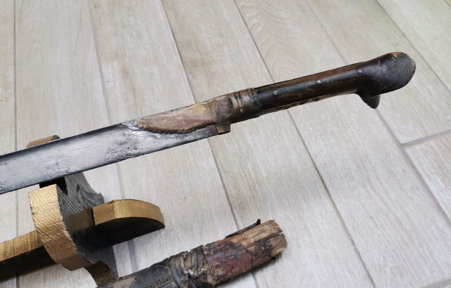 OSMANLI DÖNEMİ ORJİNAL KININDA ÇOK NADİR LEVENT KILICI - DENİZCİ KILICI