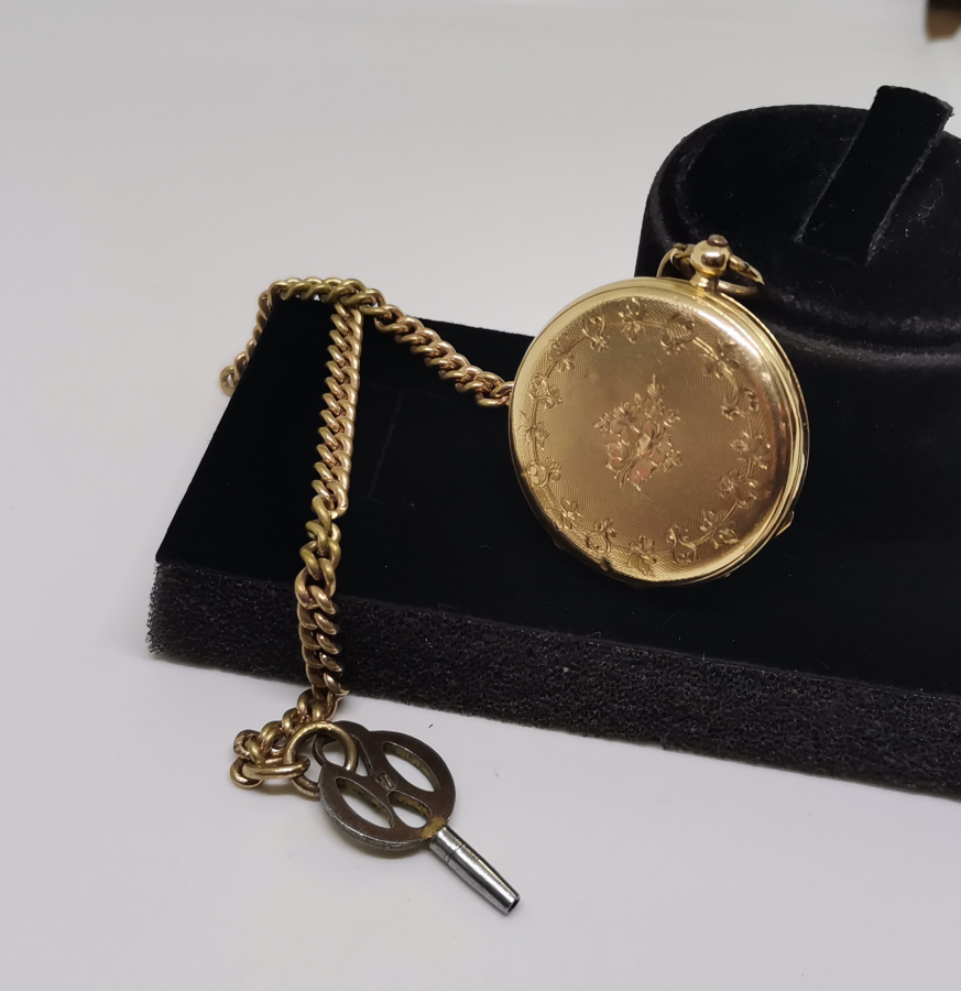 OSMANLI DÖNEMİ ORJİNAL KÖSTEĞİ İLE ALTIN CEP SAATİ