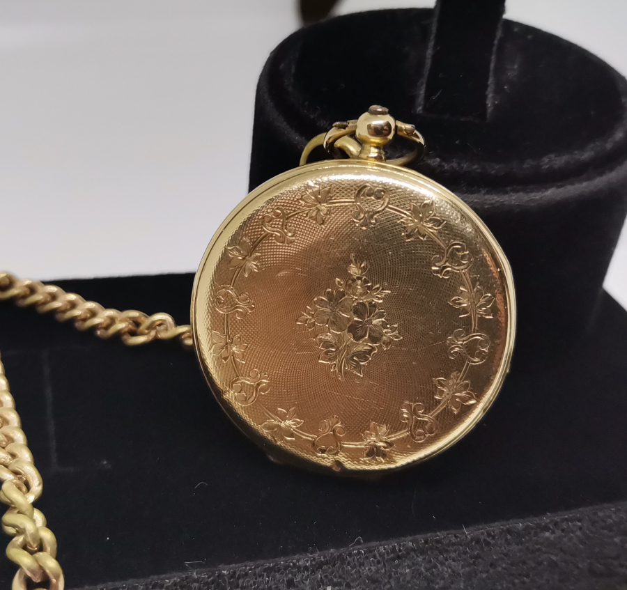 OSMANLI DÖNEMİ ORJİNAL KÖSTEĞİ İLE ALTIN CEP SAATİ