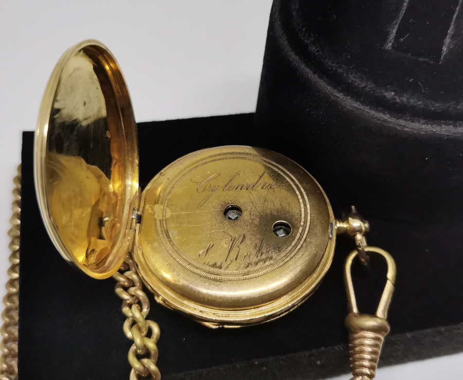 OSMANLI DÖNEMİ ORJİNAL KÖSTEĞİ İLE ALTIN CEP SAATİ