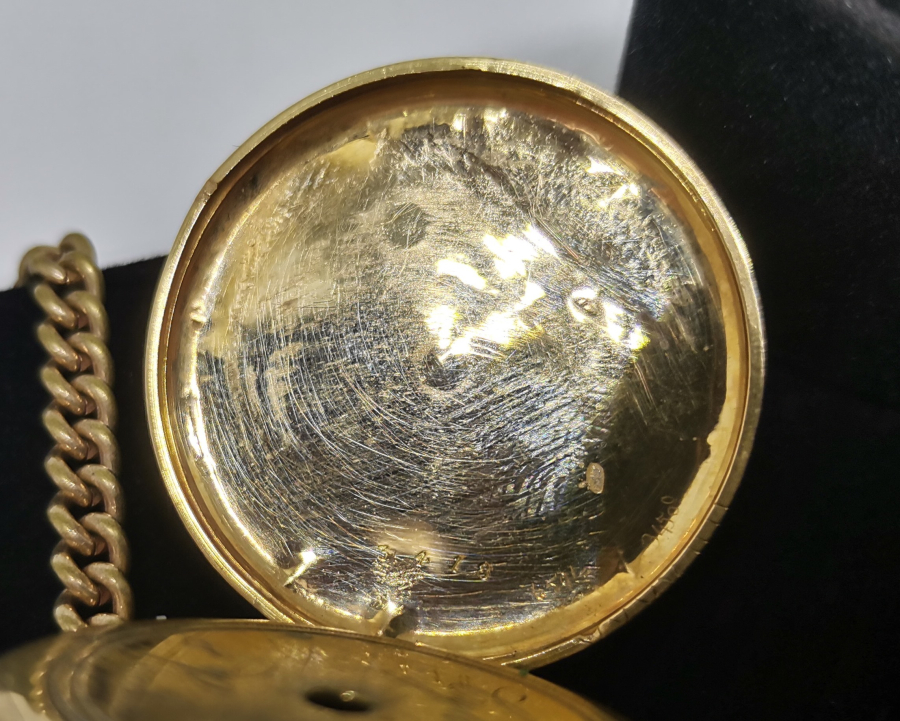 OSMANLI DÖNEMİ ORJİNAL KÖSTEĞİ İLE ALTIN CEP SAATİ