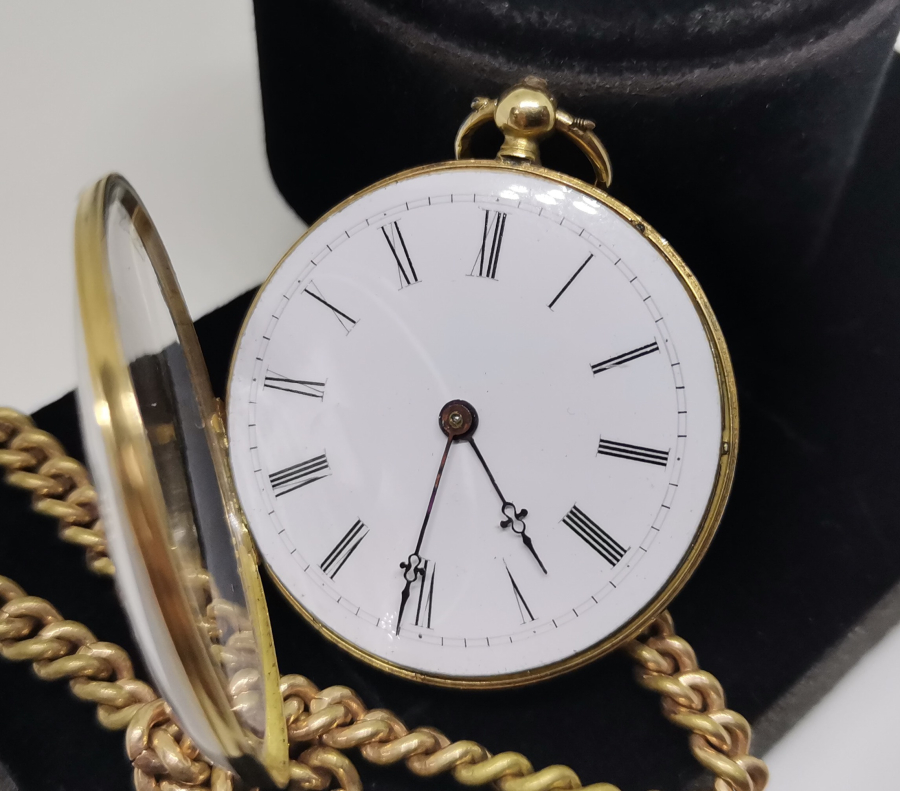 OSMANLI DÖNEMİ ORJİNAL KÖSTEĞİ İLE ALTIN CEP SAATİ