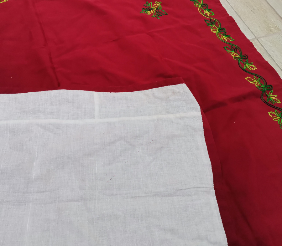 OSMANLI DÖNEMİ SUZANİ İŞÇİLİKLİ İPEKLİ BOHÇA