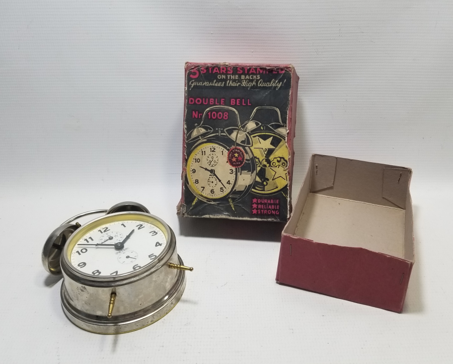 ORİJİNAL KUTUSUNDA ANTİKA PETER MASA SAATİ