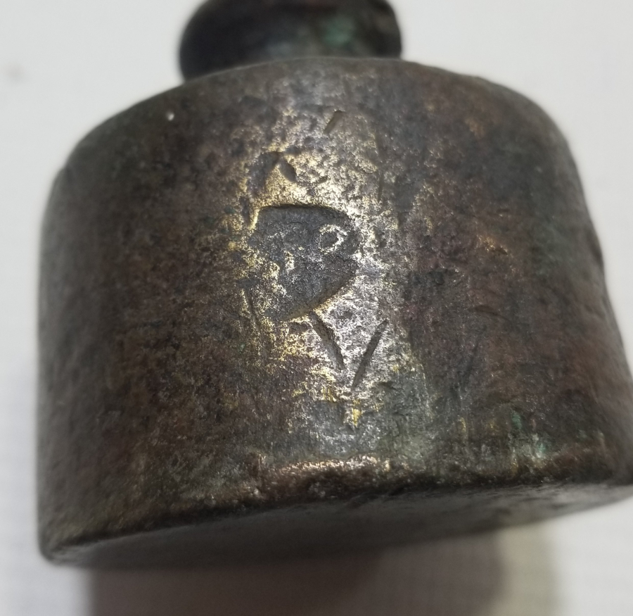 ÜZERİ DAMGALI OSMANLI DÖNEMİ NADİR TİPTE BRONZ DİRHEM