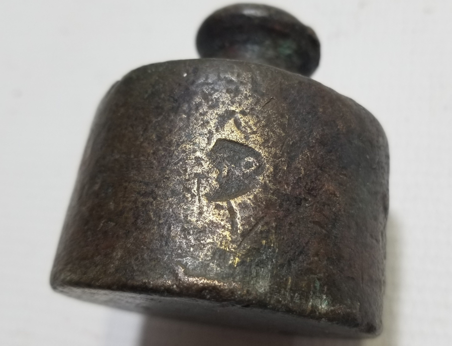 ÜZERİ DAMGALI OSMANLI DÖNEMİ NADİR TİPTE BRONZ DİRHEM