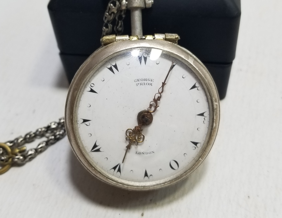 1800 BAŞLARI OSMANLICA YAZILI VE OSMANLI KADRANLI NADİR GEORGE PRIOR CEP SAATİ