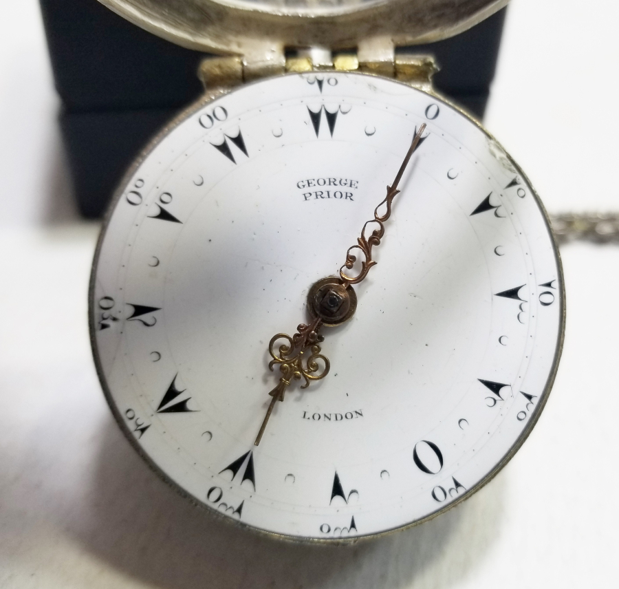 1800 BAŞLARI OSMANLICA YAZILI VE OSMANLI KADRANLI NADİR GEORGE PRIOR CEP SAATİ