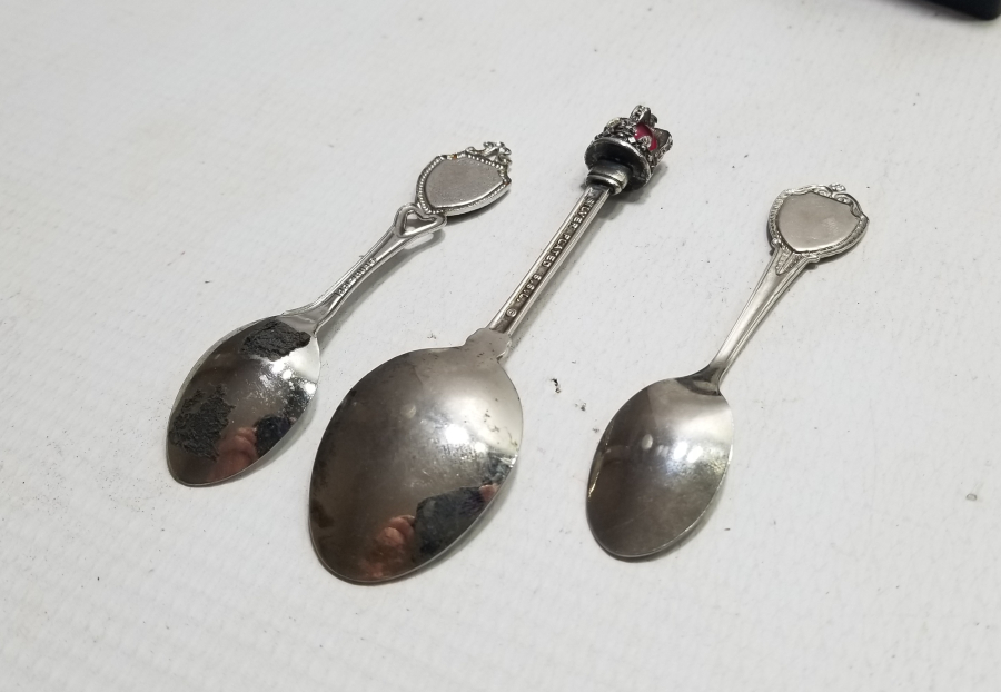 3 ADET GÜMÜŞ KAPLAMA AVRUPA MİNELİ KAŞIK