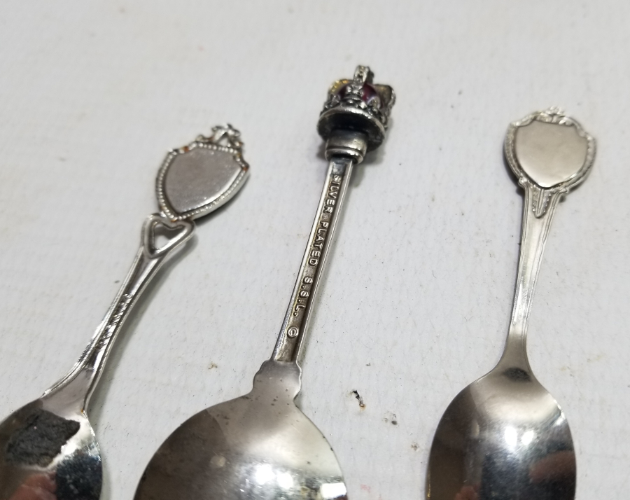 3 ADET GÜMÜŞ KAPLAMA AVRUPA MİNELİ KAŞIK
