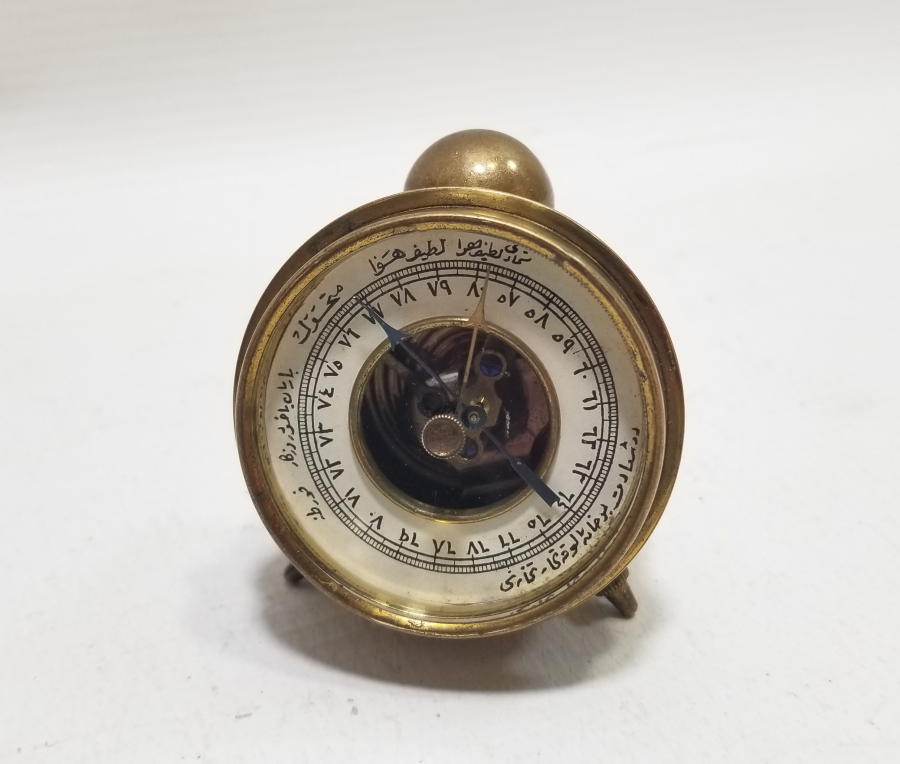 ÜZERİ OSMANLICA YAZILI OSMANLI DÖNEMİ NADİR BAROMETRE