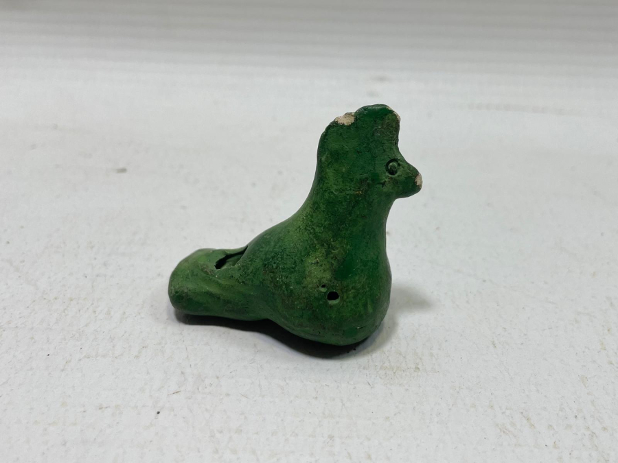 OSMANLI DÖNEMİ EL YAPIMI NADİR KUŞ FİGÜRLÜ OYUNCAK TOPRAK DÜDÜK