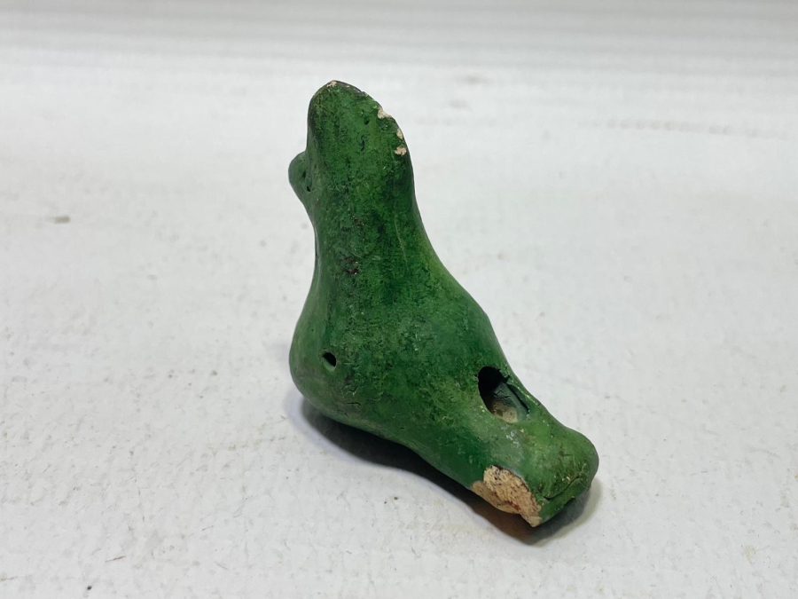 OSMANLI DÖNEMİ EL YAPIMI NADİR KUŞ FİGÜRLÜ OYUNCAK TOPRAK DÜDÜK