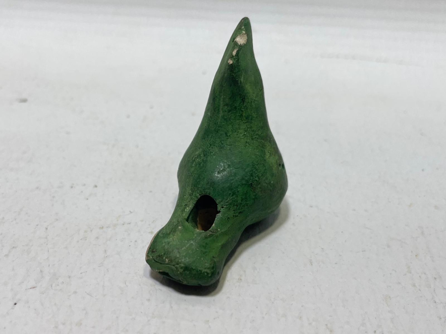 OSMANLI DÖNEMİ EL YAPIMI NADİR KUŞ FİGÜRLÜ OYUNCAK TOPRAK DÜDÜK