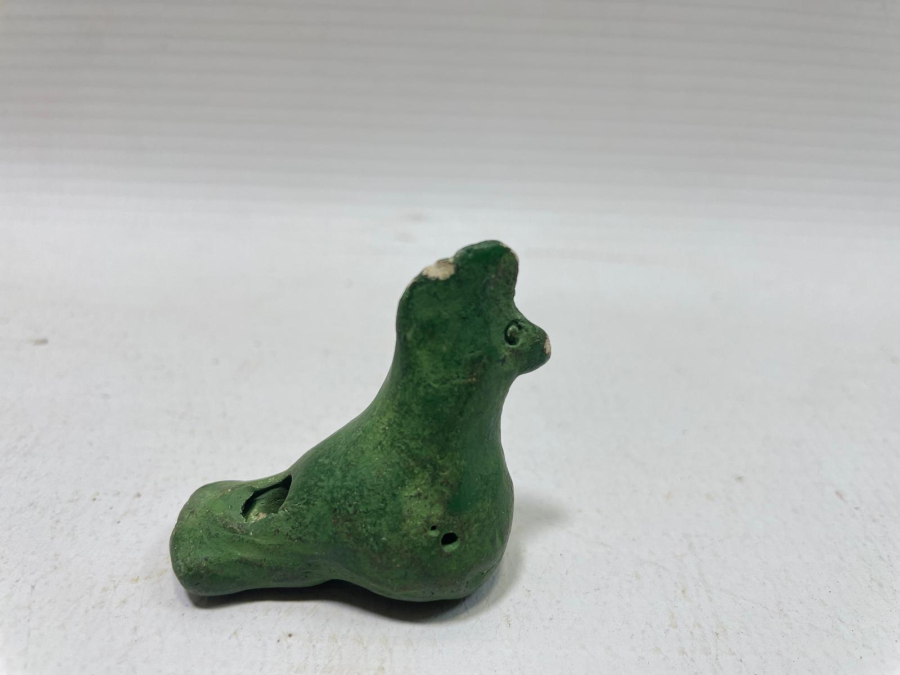 OSMANLI DÖNEMİ EL YAPIMI NADİR KUŞ FİGÜRLÜ OYUNCAK TOPRAK DÜDÜK