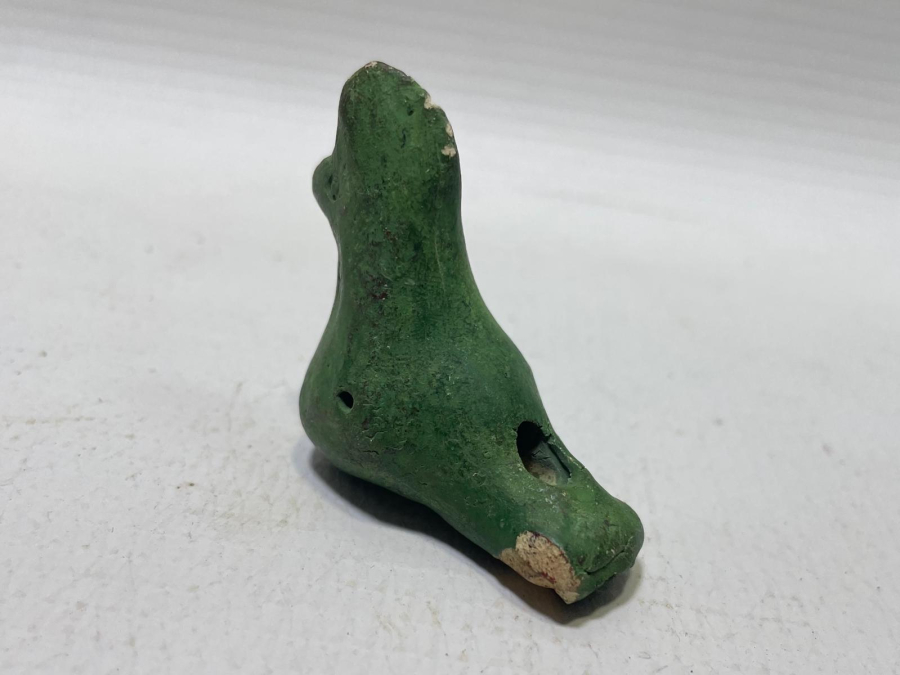 OSMANLI DÖNEMİ EL YAPIMI NADİR KUŞ FİGÜRLÜ OYUNCAK TOPRAK DÜDÜK