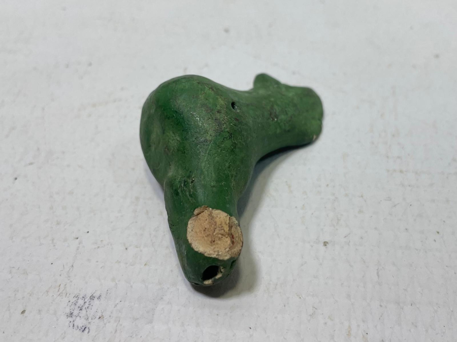 OSMANLI DÖNEMİ EL YAPIMI NADİR KUŞ FİGÜRLÜ OYUNCAK TOPRAK DÜDÜK