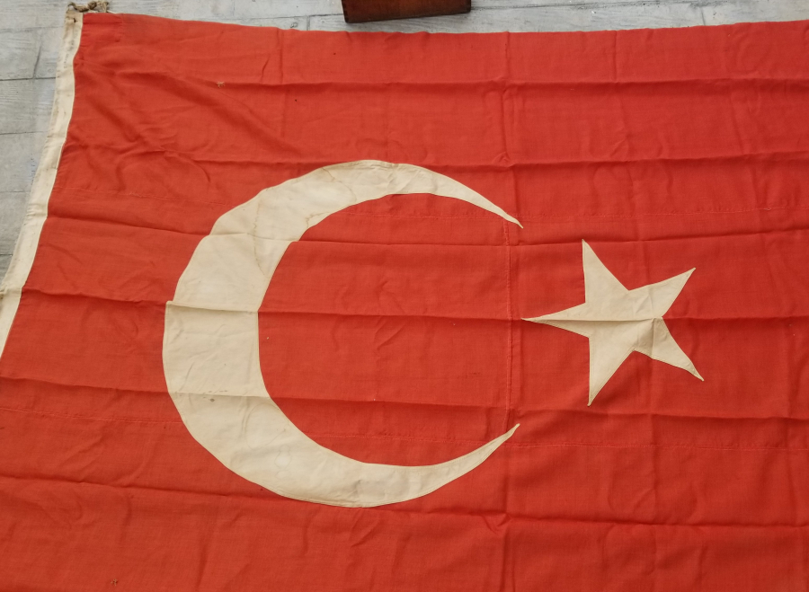 OSMANLI DÖNEMİ DEV BOYDA ORJİNAL KUTUSUNDA BAYRAK