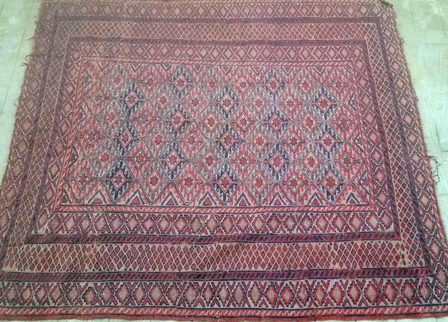 OSMANLI DÖNEMİ EL DOKUMA NADİR ERMENİ KİLİM