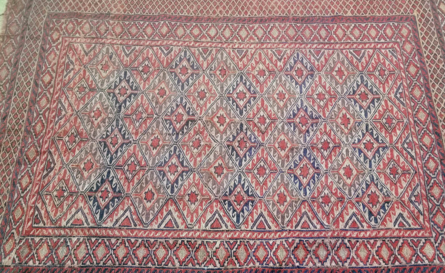 OSMANLI DÖNEMİ EL DOKUMA NADİR ERMENİ KİLİM