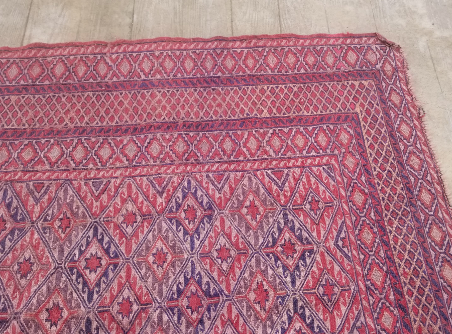 OSMANLI DÖNEMİ EL DOKUMA NADİR ERMENİ KİLİM