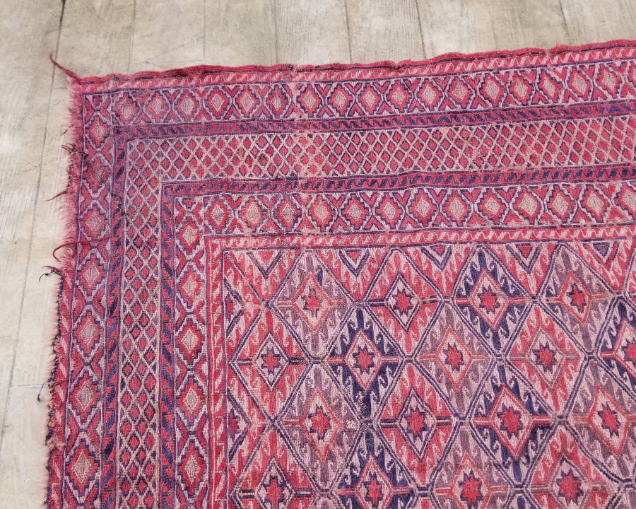 OSMANLI DÖNEMİ EL DOKUMA NADİR ERMENİ KİLİM