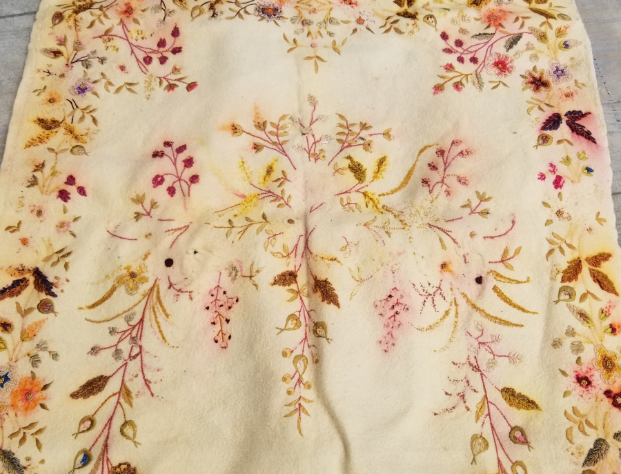 OSMANLI DÖNEMİ TEKKE İŞİ KEÇE SECCADE