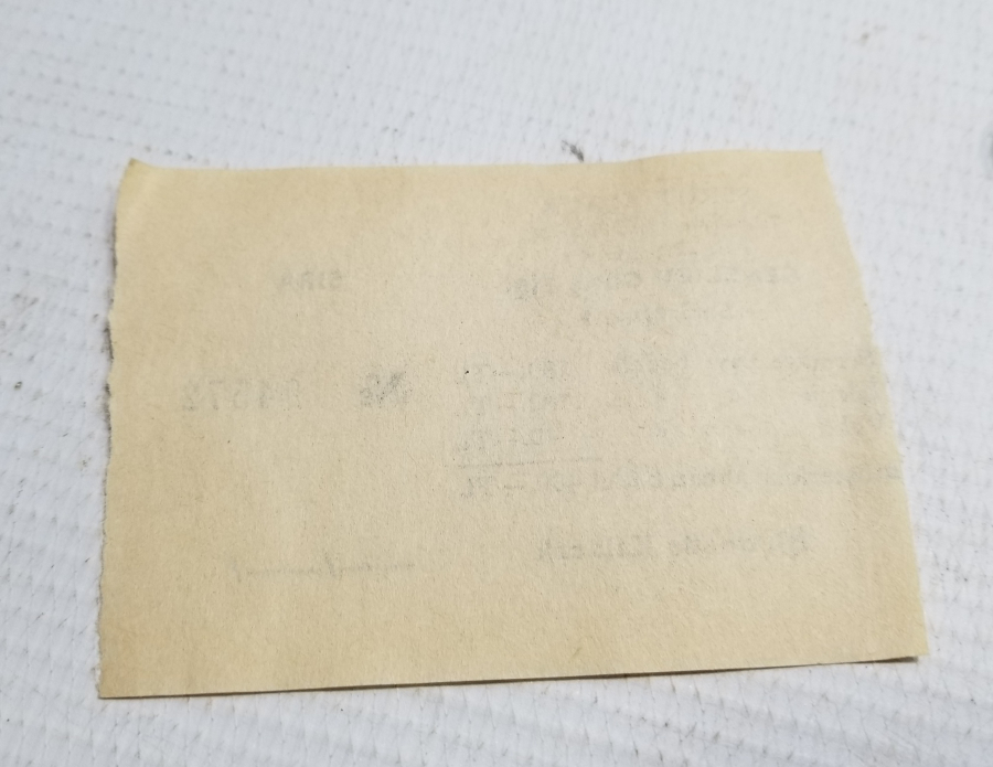 ÇOK NADİR ANTİKA GENEL EV GİRİŞ FİŞİ