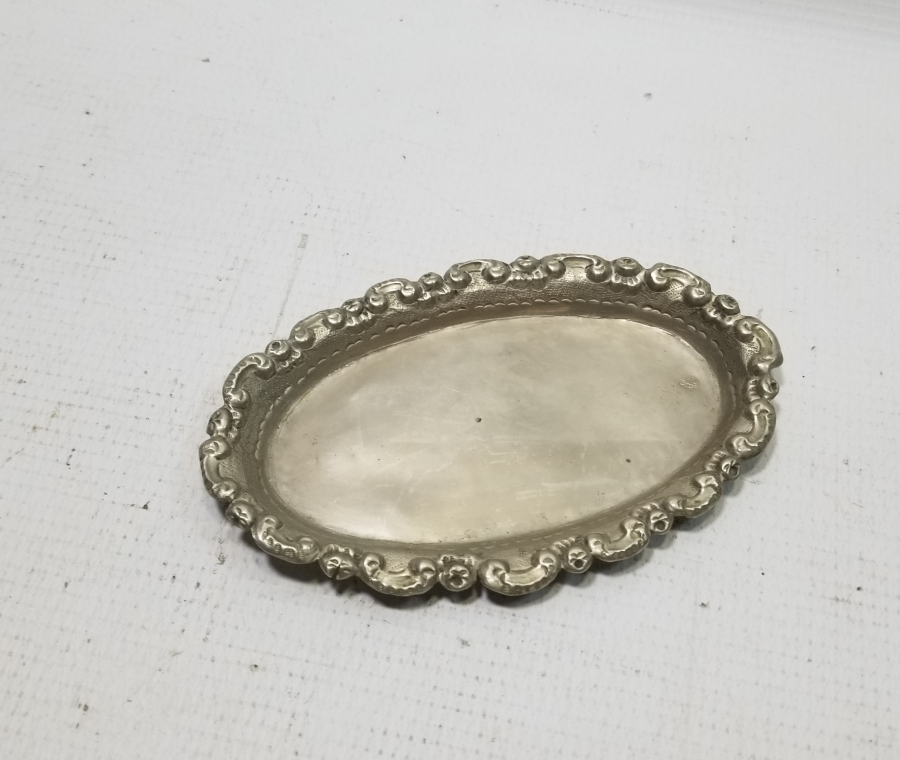 ÜZERİ OSMANLICA YAZILI OSMANLI DÖNEMİ KAHVE TEPSİSİ