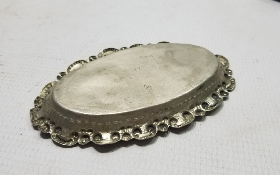 ÜZERİ OSMANLICA YAZILI OSMANLI DÖNEMİ KAHVE TEPSİSİ