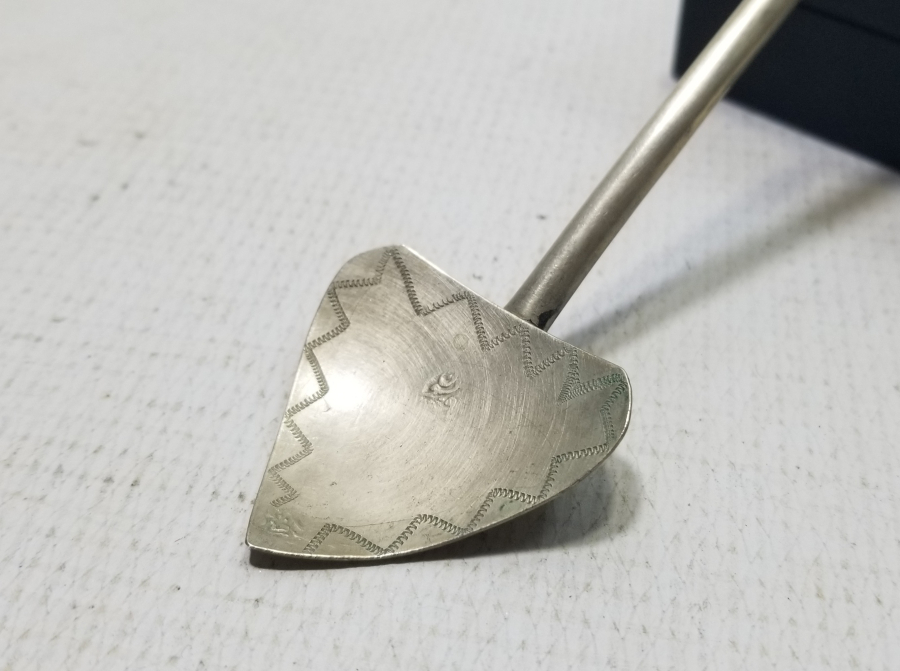 ÜZERİ USTA DAMGALI VE TUTMACI AY YILDIZLI OSMANLI DÖNEMİ NADİR DONDURMA KAŞIĞI