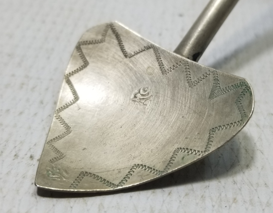 ÜZERİ USTA DAMGALI VE TUTMACI AY YILDIZLI OSMANLI DÖNEMİ NADİR DONDURMA KAŞIĞI