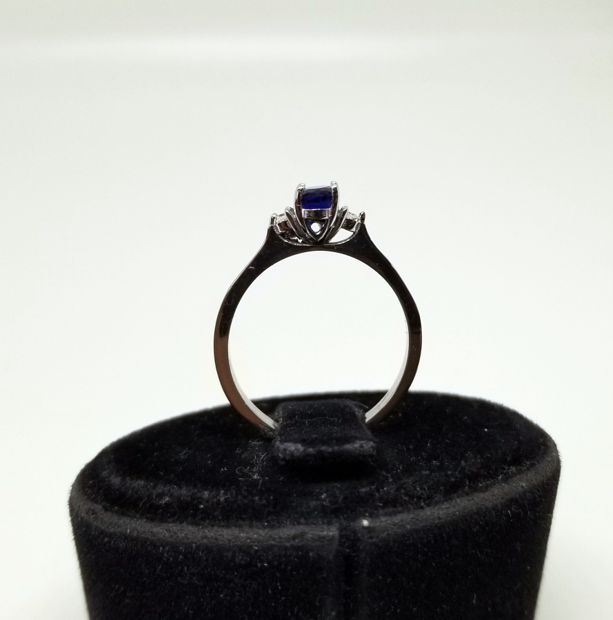 SAFİR VE PIRLANTA TAŞLI TEK TAŞ MODEL YÜZÜK