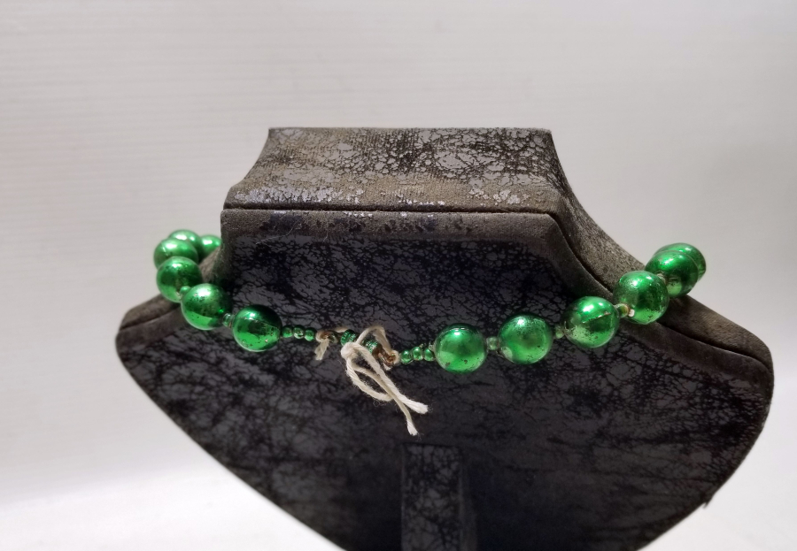 OSMANLI DÖNEMİ ALTIN VERMEYLİ RUM İŞİ CAM KOLYE