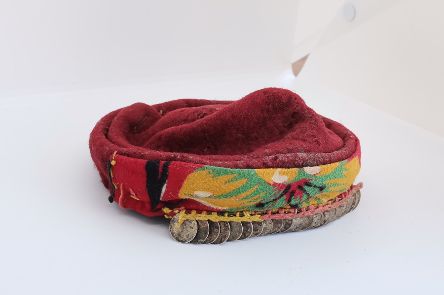 GÜMÜŞ PARALI OSMANLI DÖNEMİ GELİN FESİ