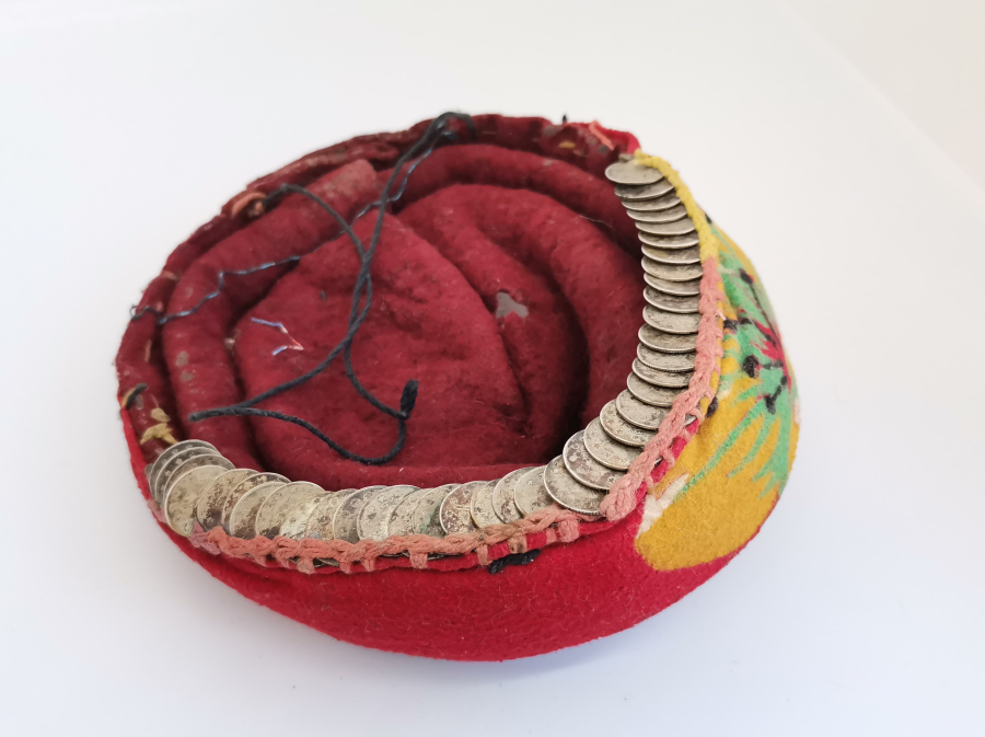 GÜMÜŞ PARALI OSMANLI DÖNEMİ GELİN FESİ