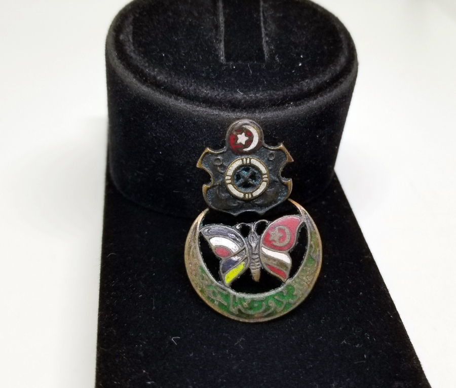 1. DÜNYA SAVAŞI DÖNEMİ DÖRTLÜ İTTİFAK DONANMA CEMİYETİ ROZETİ